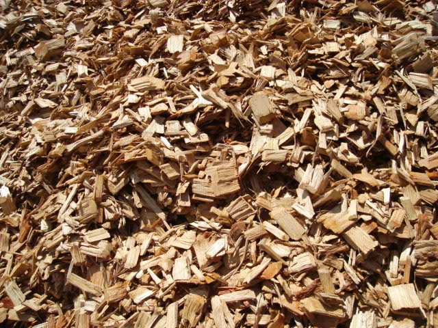 rubber wood chips